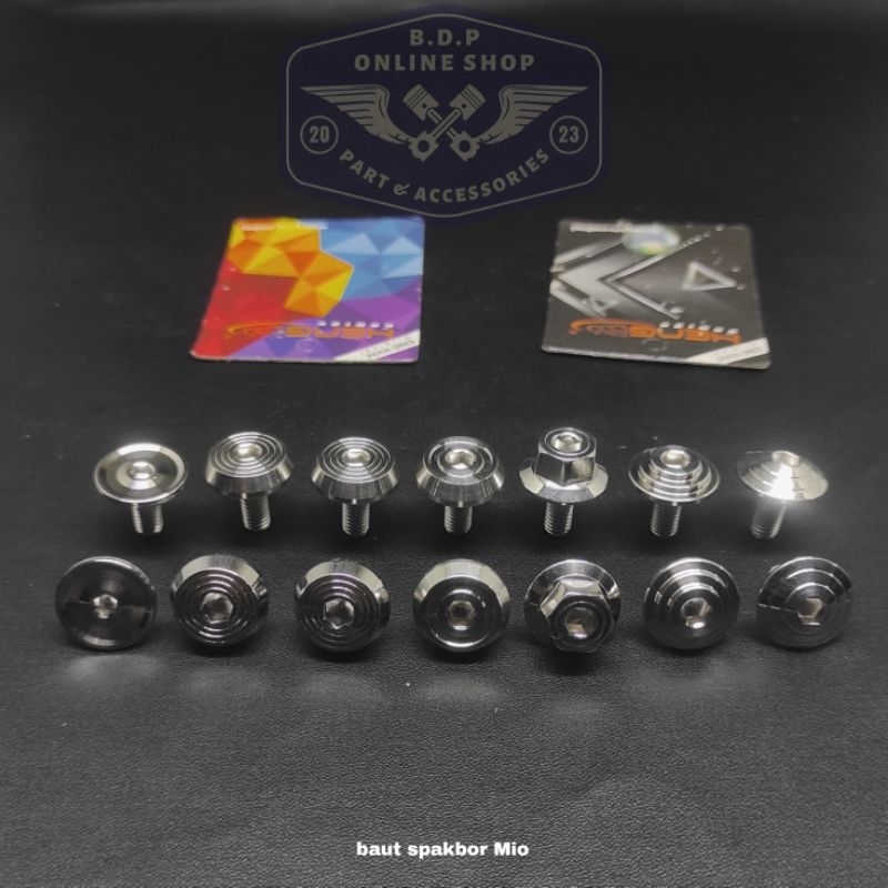 baut BIG HEAD spakbor depan Mio Sporty Smile original probolt stainless