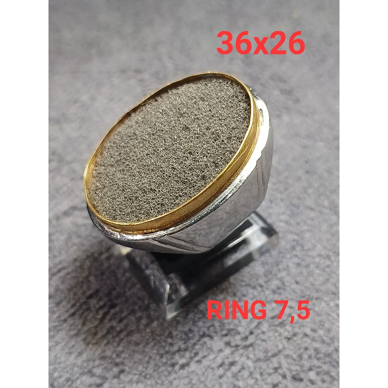 EMBAN RING MONEL HALUSAN 36x26 RING 7,5