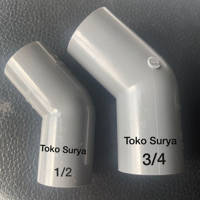 KENI 45 DERAJAT 1/2" 3/4" INCH AW PVC elbow 45 drajat L Lbow
