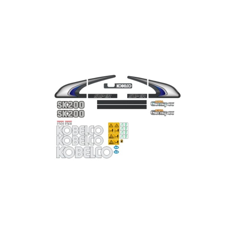 Stiker Kobelco Super