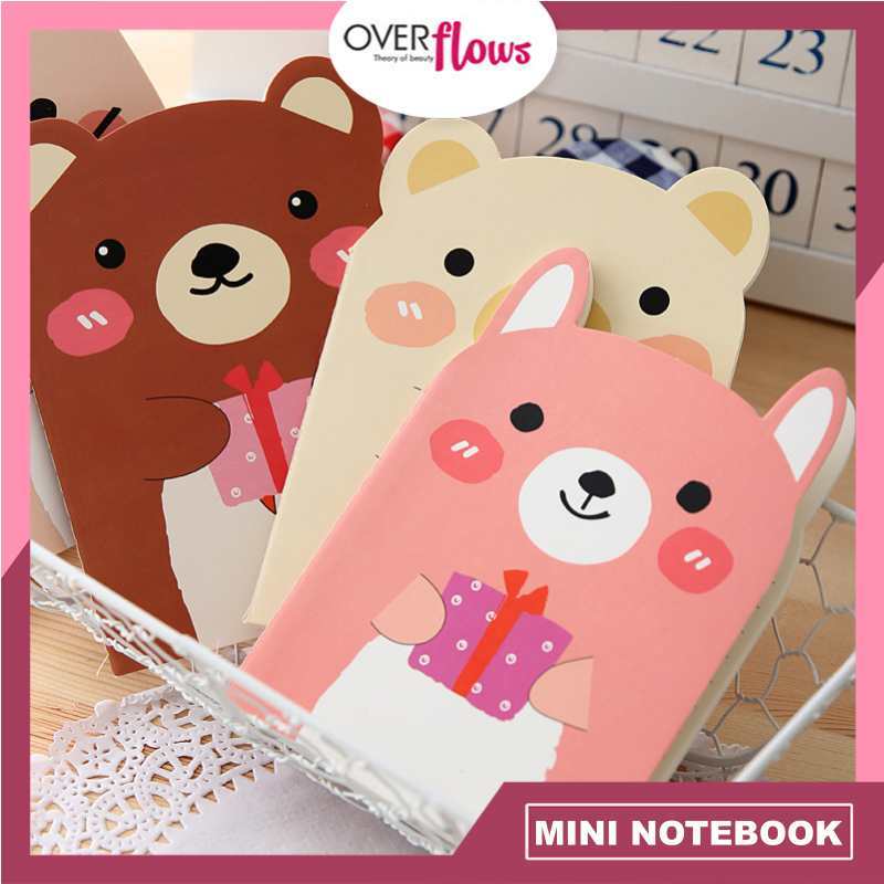 

OVERFLOWS.ID BUKU TULIS KECIL KARTUN CUTE ANIMAL BERKUPING BUKU CATATAN MINI NOTEBOOK