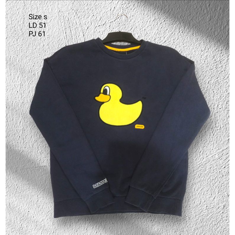 Jaket Crewneck Pancot Bebek Kuning