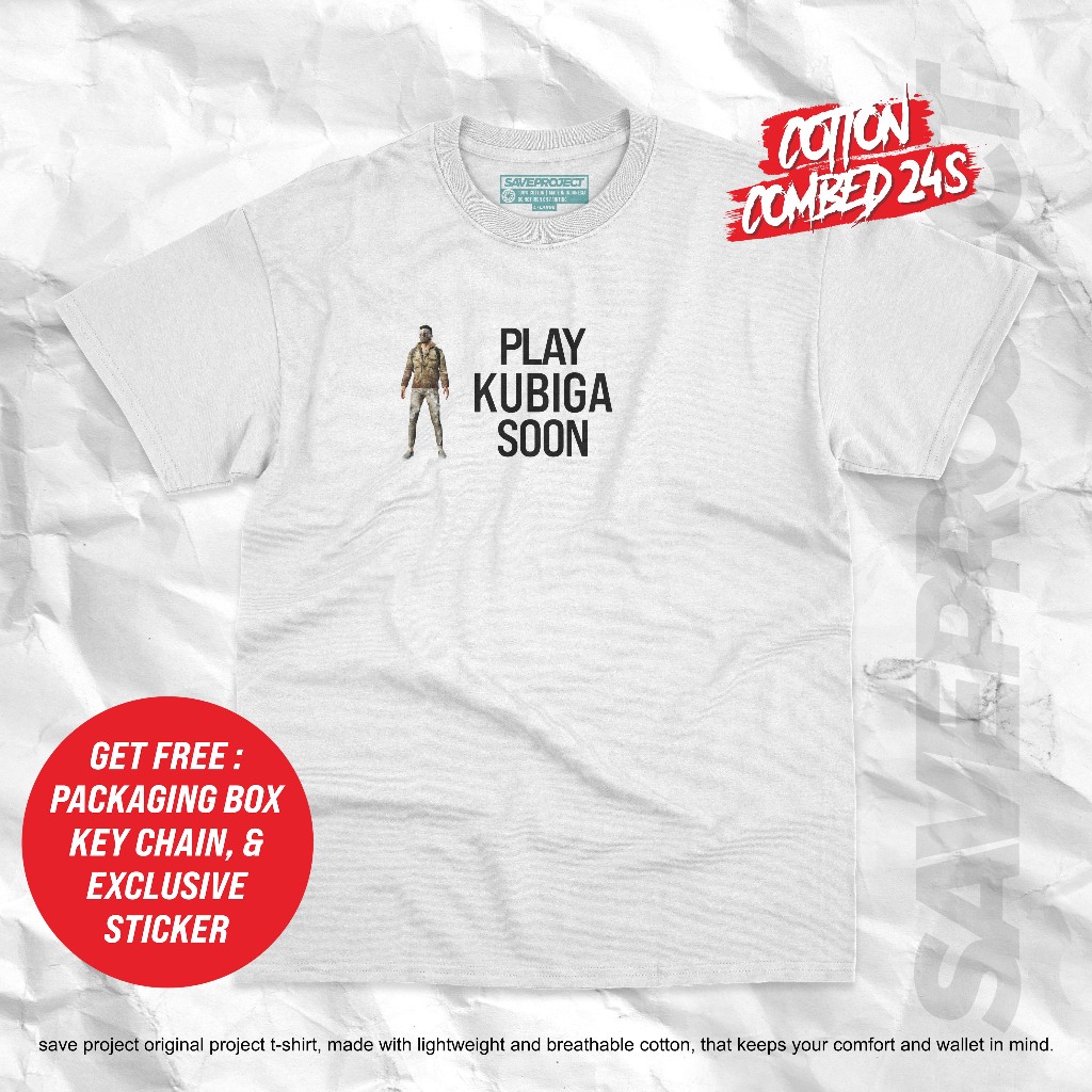 T-SHIRT ARIEL NOAH "PLAY KUBIGA SOON"/KAOS SPESIAL EDITION ARIEL NOAH/ARIEL NOAH FASHION/UNISEX TEE 