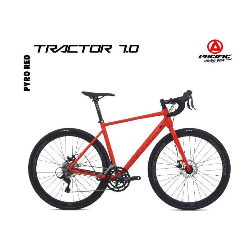 BATAM ONLY Sepeda Road Bike Pacific Tractor 7.0 700c Discbrake Roadbike