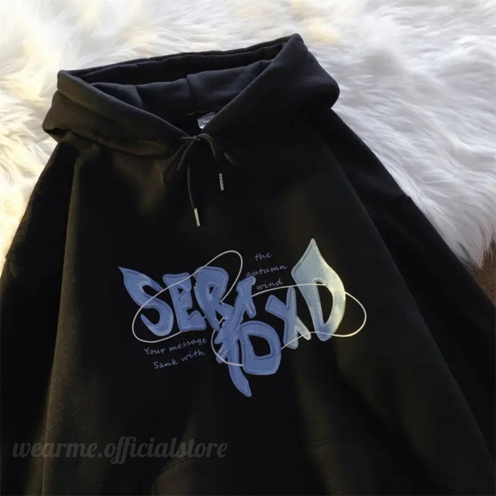 New Hoodie / Sweatshirt / Outerwear Hitam Pria / Wanita Hoodie Tebal Hoodie Kece Aesthetic Hoodie