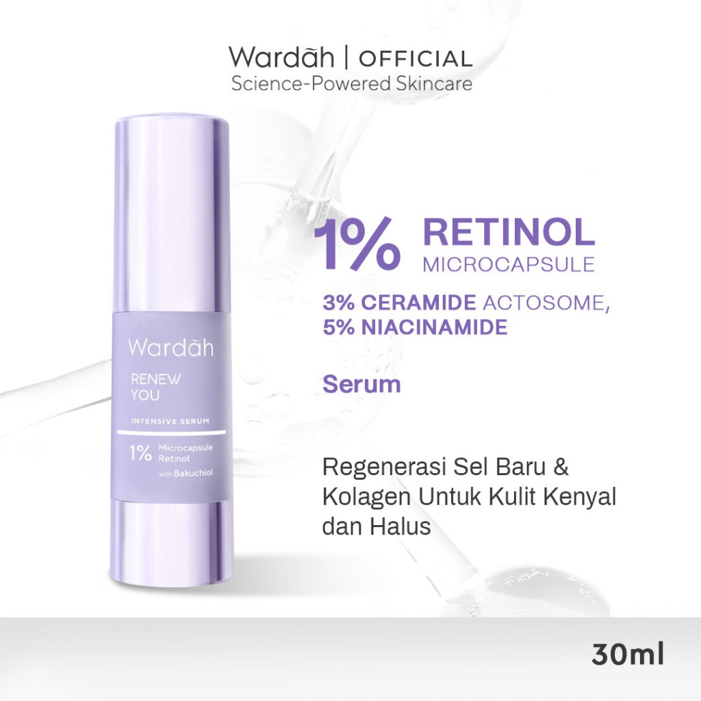 Wardah Microcapsule Retinol + Bakuchiol Renew You Anti Aging Intensive Serum - Serum Anti Aging Sama