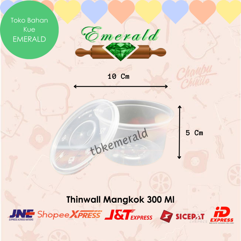 

Thinwall Bowl/Mangkok Plastik 300 Ml