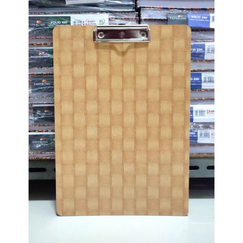 

Clipboard / Papan Jalan / Dada Kayu F4 Folio Clip Board