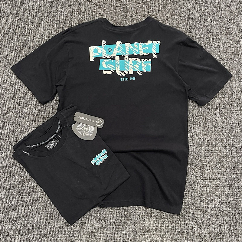 (BAHAN 24S WASHING) KAOS PRIA PLANET SURF BM ORIGINAL DISKON