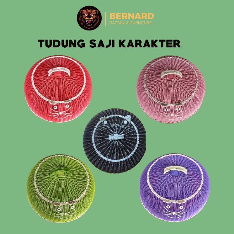 TUDUNG SAJI KARAKTER || ROTAN SINTETIS