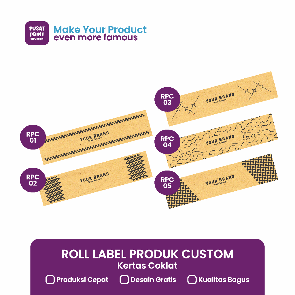 

Roll Label Custom / Roll Label Kaos Kaki / Roll Label Hijab / Roll Label Kerudung / Roll Label Souvenir /RPC