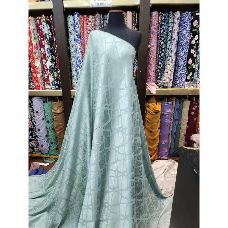 NEW ARMANI SILK JACQUARD/BAHAN KAIN ARMANI JACQUARD MOTIF