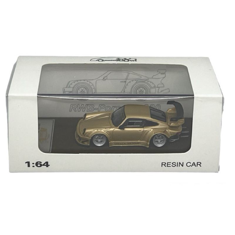 Qidian 64 Porsche RWB930 Resin Stella Artois Matt Gold