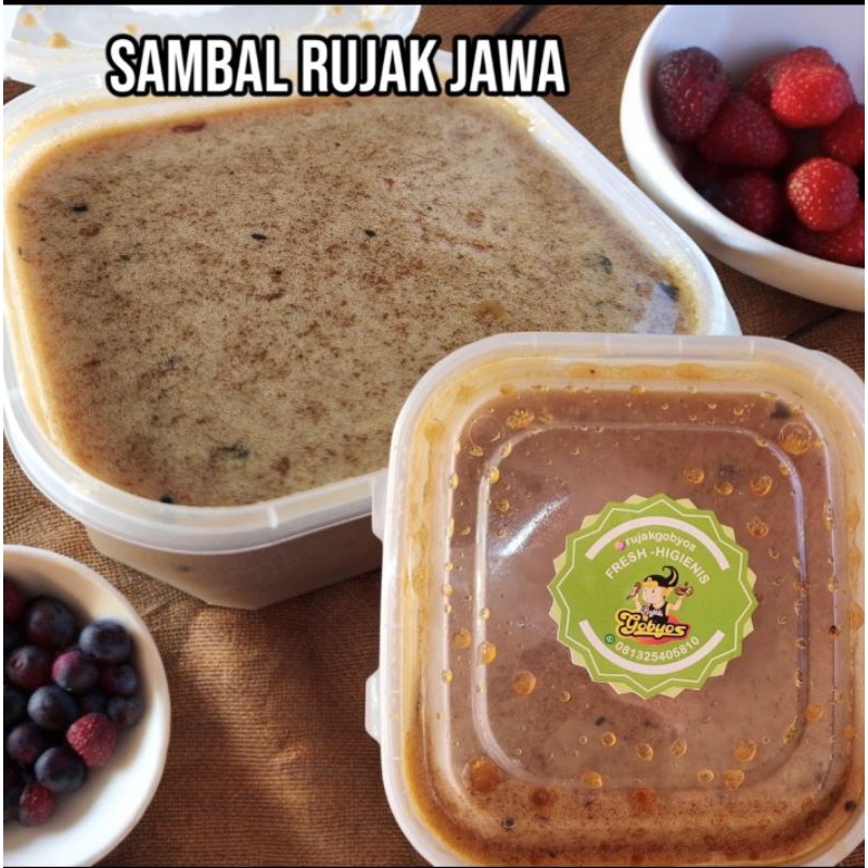 

Sambal Rujak Jawa Tanpa Kacang 500ml By Ruja Gobyos