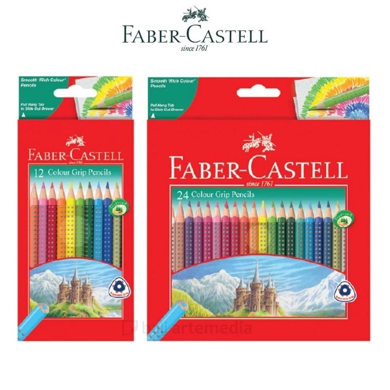

PENSIL WARNA FABER-CASTELL COLOUR GRIP 12/24