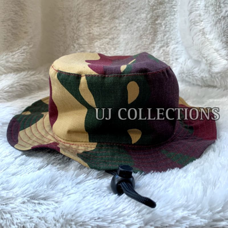 Topi tentara anak model rimba loreng kopassus - Topi ripstok premium kids army unisex