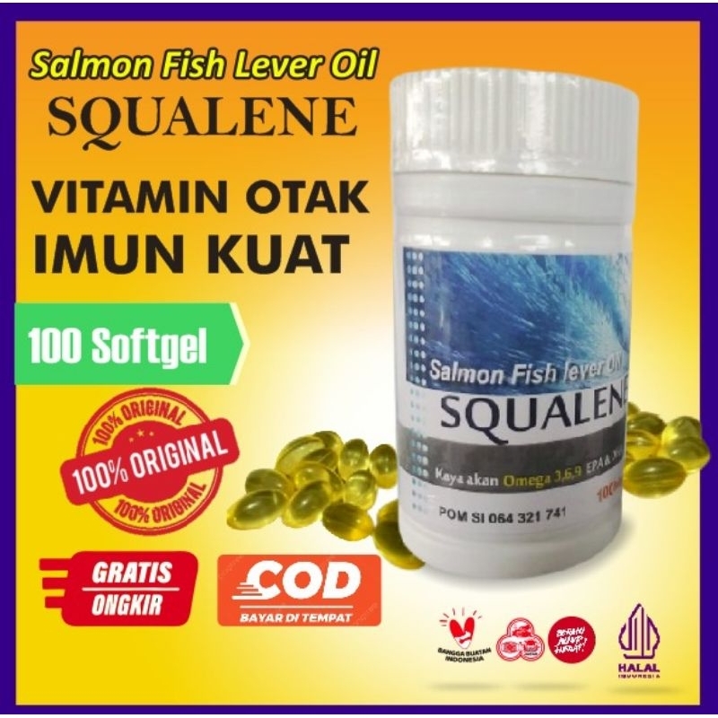 Squalene minyak salmon/Minyak ikan salmon/minyak ikan isi 100