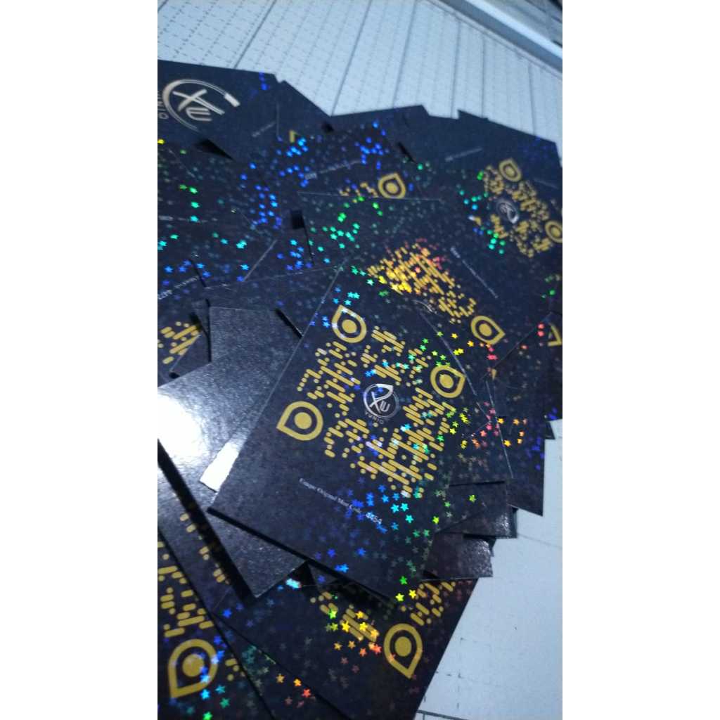 CUSTOM PHOTOCARD  2 SISI + LAMINASI + HOLOGRAM