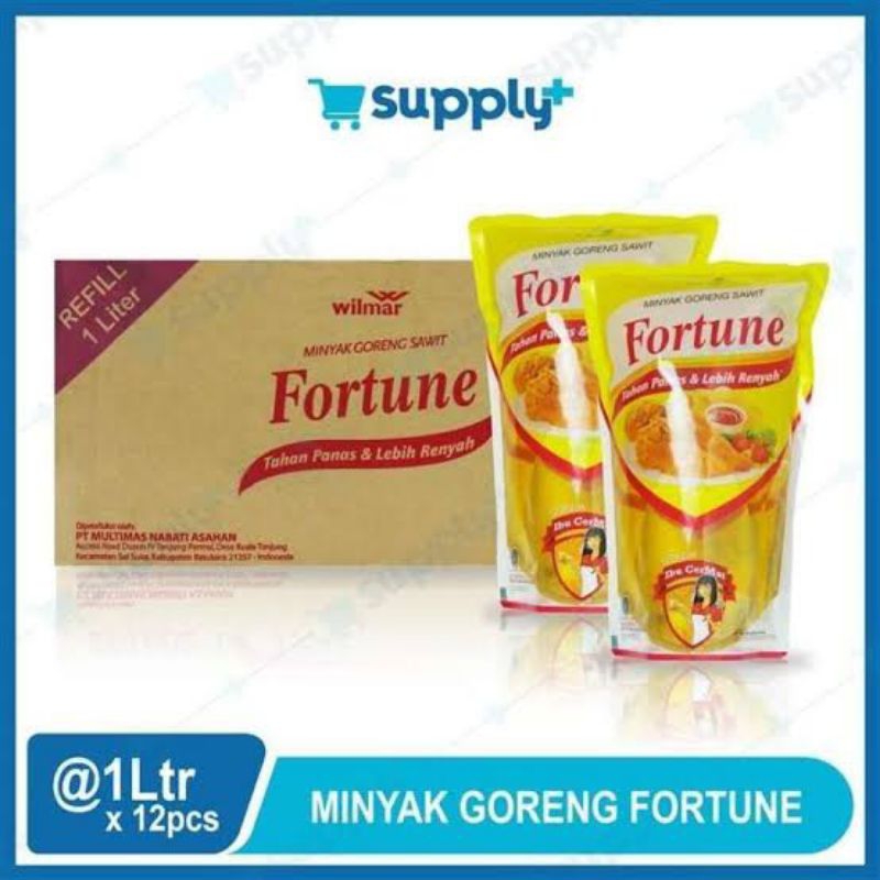 

MINYAK GORENG FORTUNE REFILL 1 LITER 12 PCS