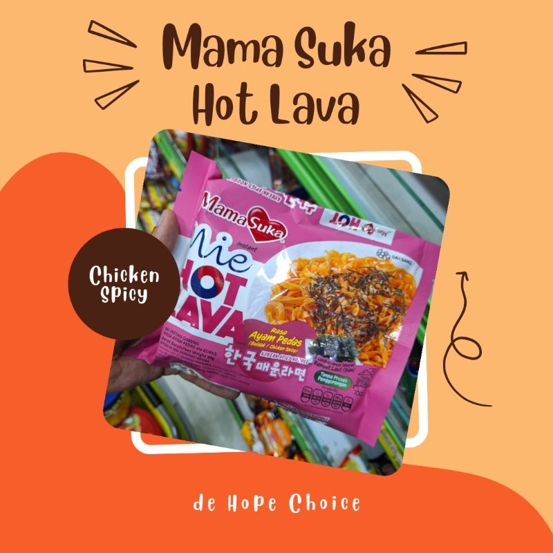 

Mama Suka Mie Hot Lava Ayam Pedas Keju Pedas New Varian