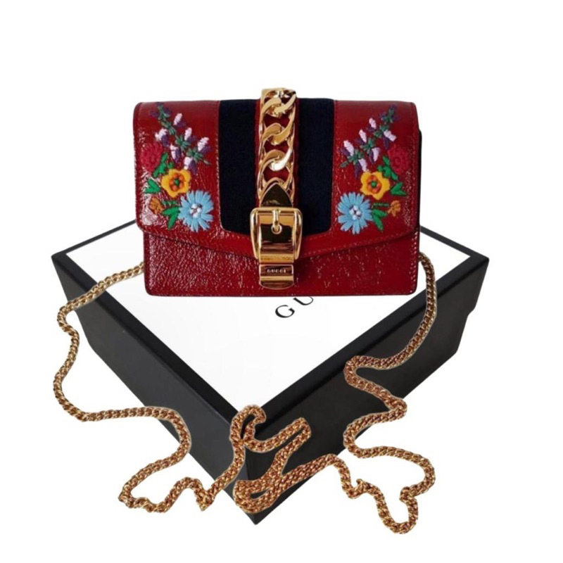 Gucci Sylvia Mini Chain Bag [ GUCCI ]