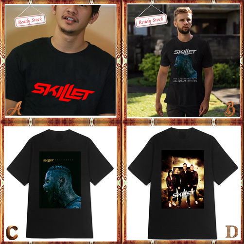 Kaos Skillet Band Tshirt 100% Cotton