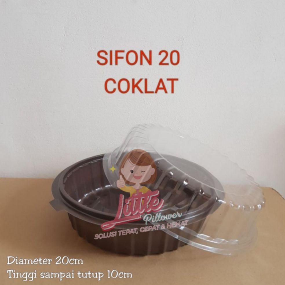 LPD (ISI 20PCS - SIFON COKLAT) Mika Sifon/Mika Chiffon Kualitas Tebal/Mika Snack/Box Snacko