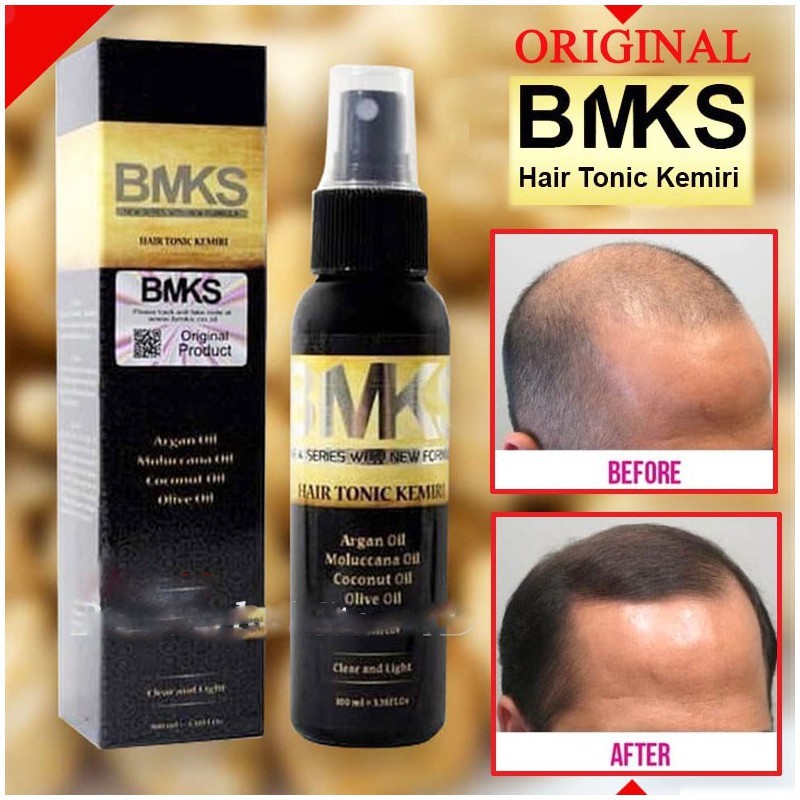 BMKS Hair Tonic Kemiri Original BPOM Menumbuhkan & Menyuburkan Rambut