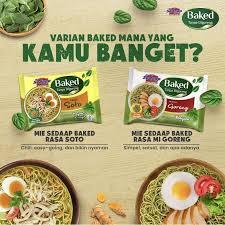 

Mie sedaap baked tidak digoreng rasa mi goreng dan kuah soto ecer 1pc