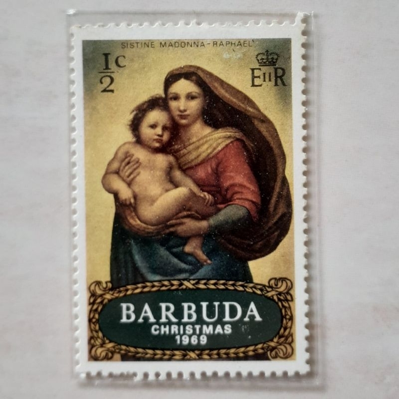 

Perangko Barbuda Christmas 1969 ("Sistine Madonna" (Raphael), 1513-14) Tahun 1969