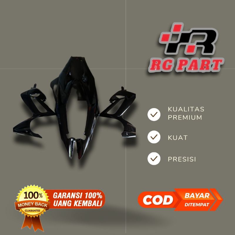 Body belakang Plus sayap Depan Satria Fu Barong / Fu Thailand hitam