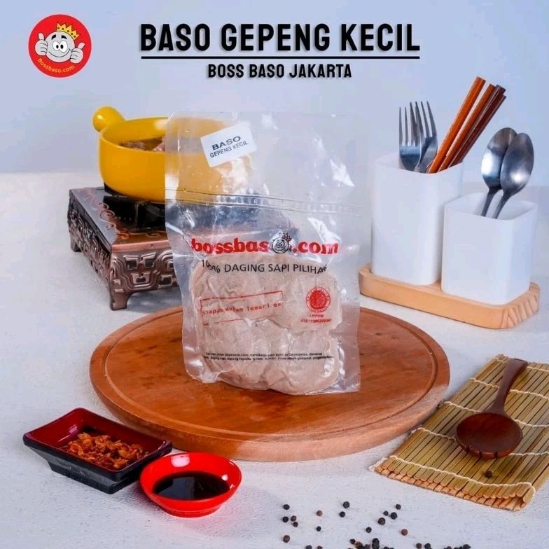 

Bakso sapi asli premium varian bakso Gepeng Kecil Isi 10 pcs