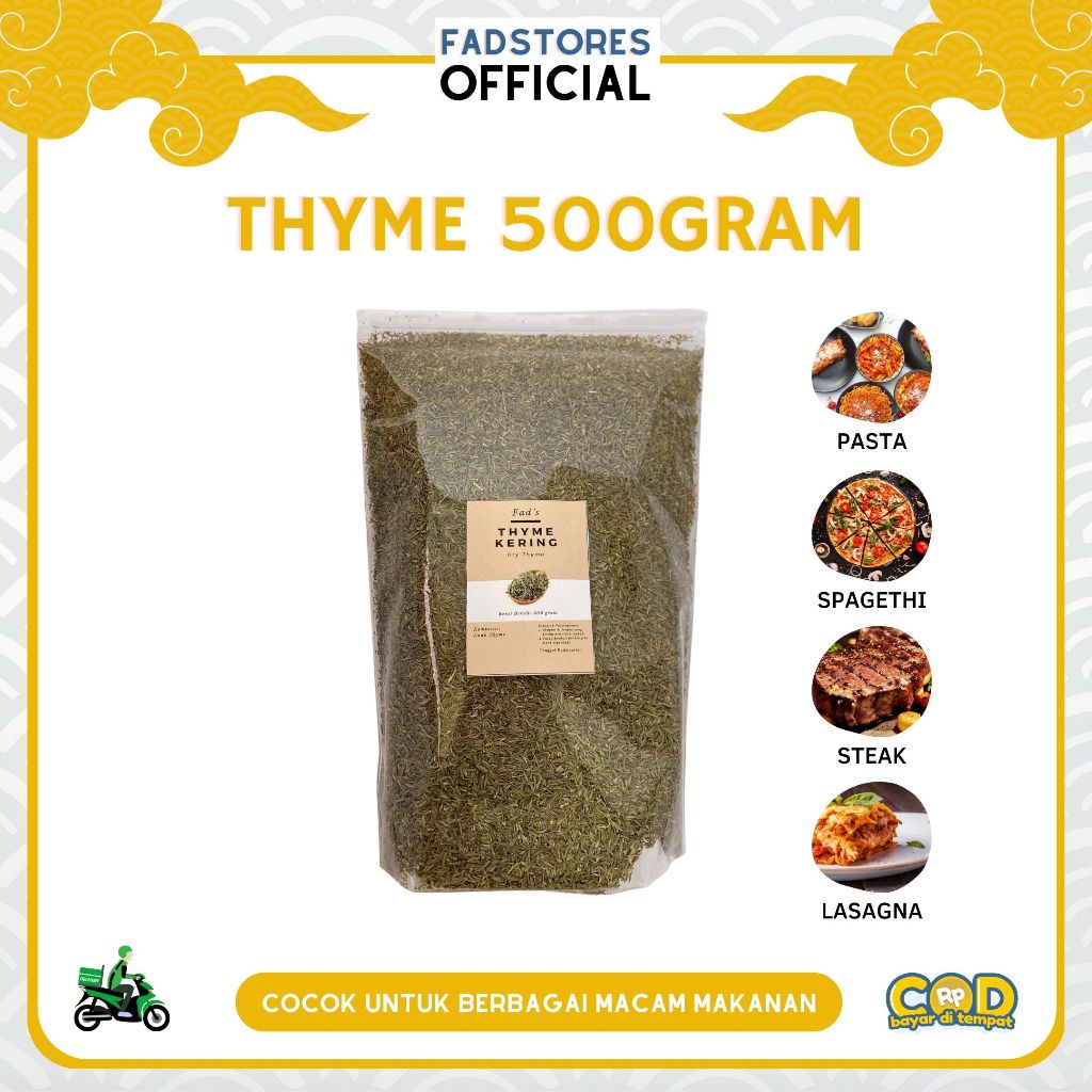Thyme 500gr - Daun Thyme Kering - Thyme Leaves