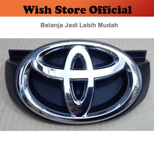 Emblem / Car Logo / Lambang Mobil T Toyota untuk Grill Bumper Depan Innova 2008 2009 2010 2011 + Dud