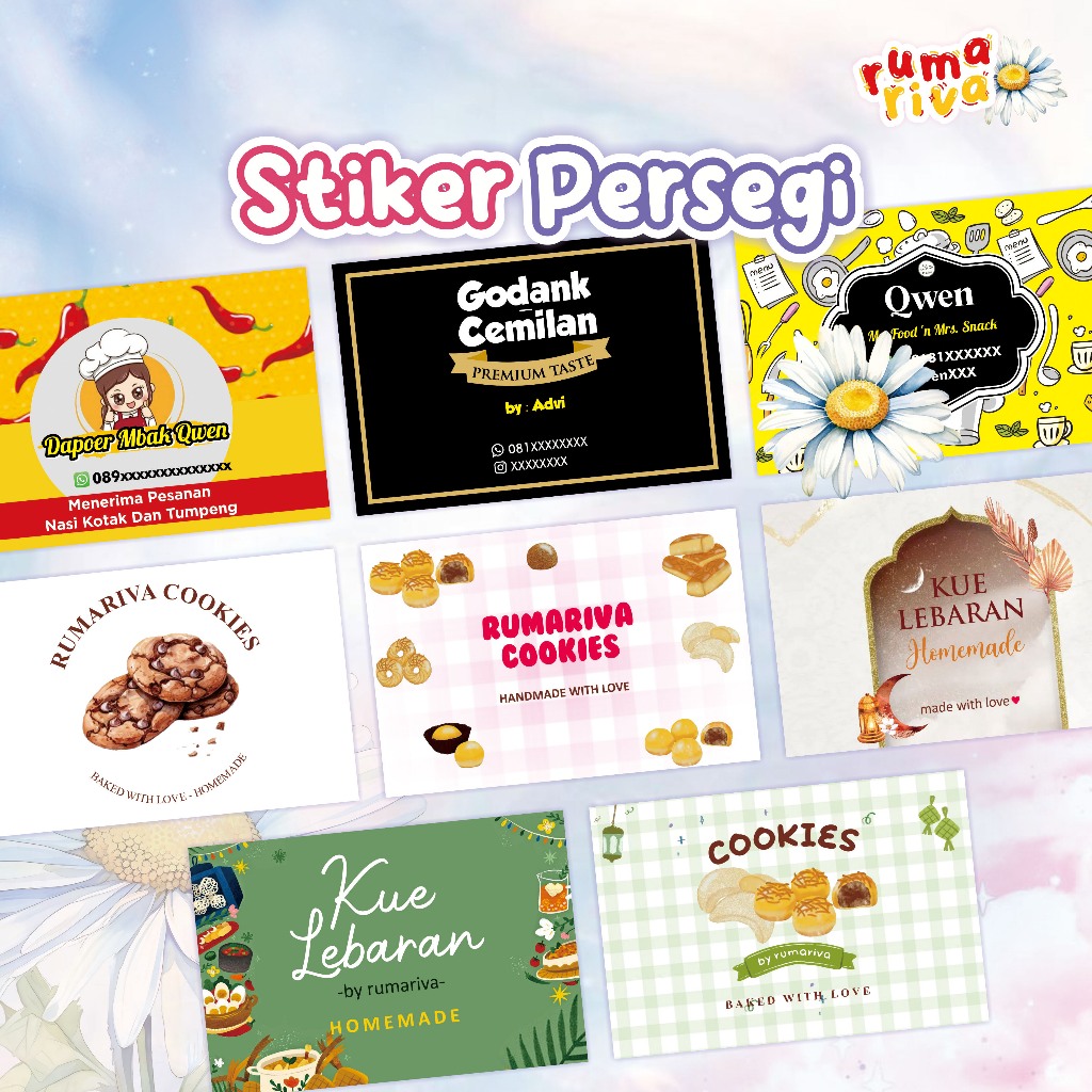 

STIKER LOGO ◽ STIKER LABEL KEMASAN ◽ STIKER OLSHOP MURAH ◽ PERSEGI ◽ STIKER KUE ◽ STIKER LEBARAN ◽ STIEKR IDUL FITRI