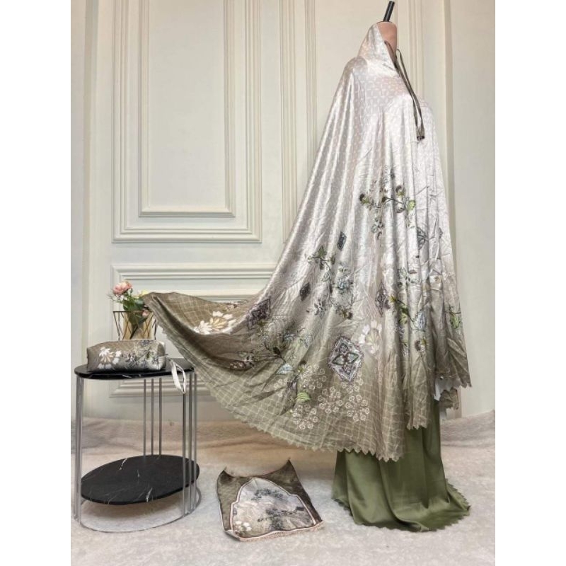 Mukena Sutra Fanel silk /Fanel silk mewah premium size jumbo
