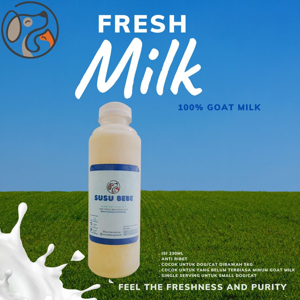 

susu kambing / susu kambing murni / susu / goat milk / bebe 230 ml