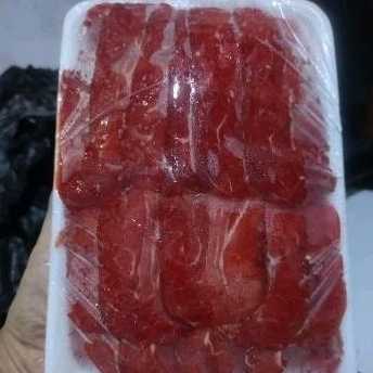 

daging sapi slice tanpa tulang 500g daging sapi teriyaki 500g daging sapi barbeque halal