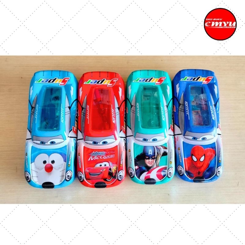 

Kotak Pensil Kaleng Set Motif Mobil AD-062