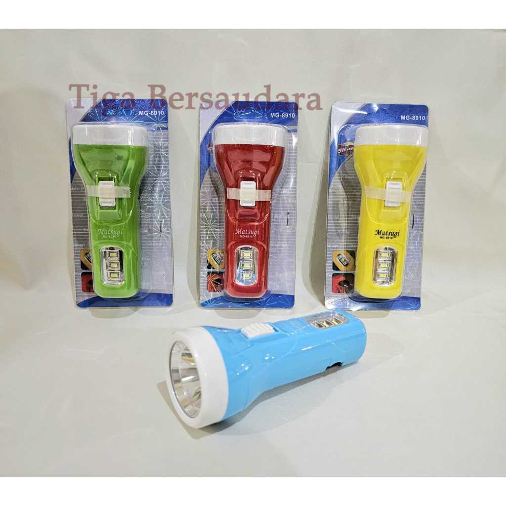 Senter Tangan LED Matsugi / Senter Cas LED / Senter Tangan Chargeable LED