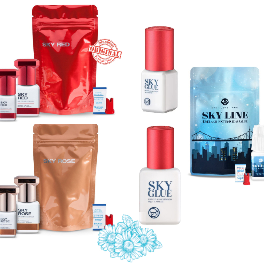 

ucl_gramari - lem eyelash skyline rose red 5g & 10g / premium korea original red cap