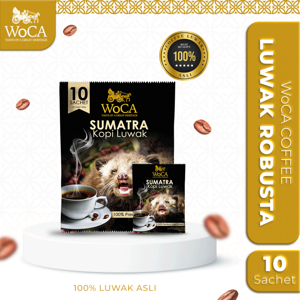 

WoCA Kopi Luwak Robusta 10 Sachet