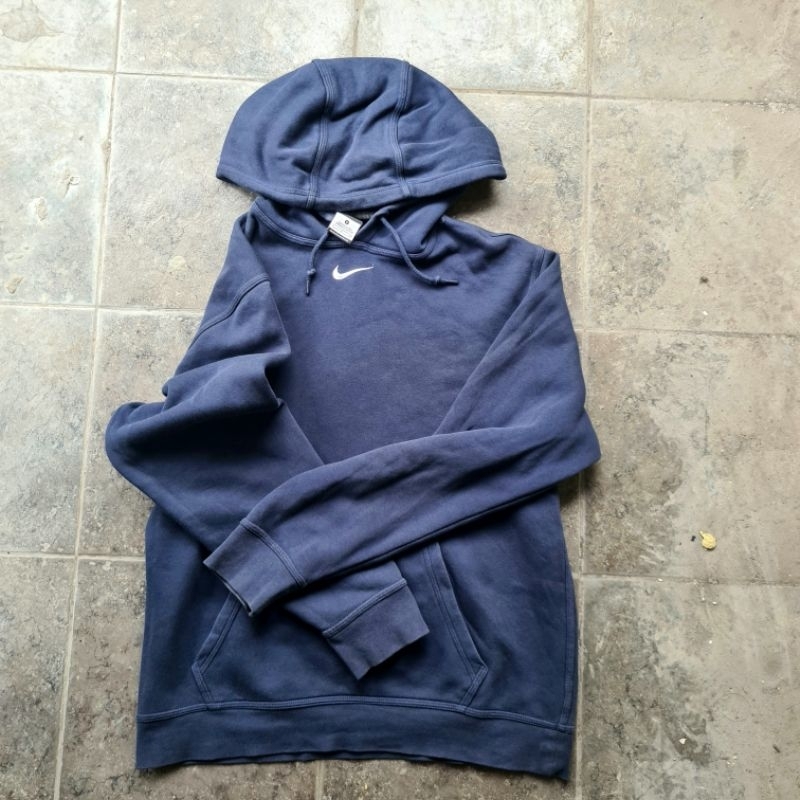 Hoodie nike center logo swoosh navy original