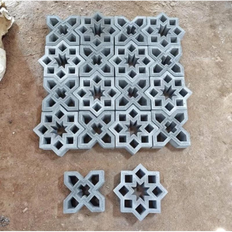 Roster beton krawangan masjid