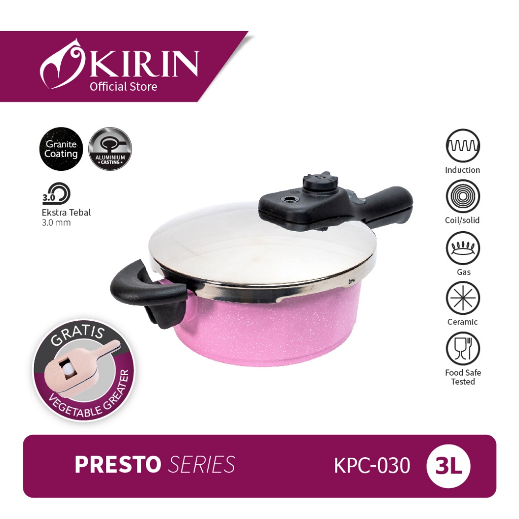 Kirin Pressure Cooker KPC / Panci Presto / Induksi