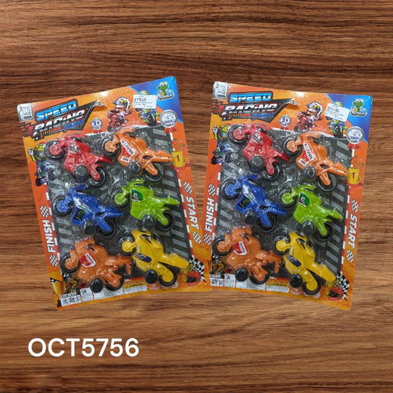 OCT5756/Mainan Motor Gp isi 6pcs/Mainan Motor-motoran Gp