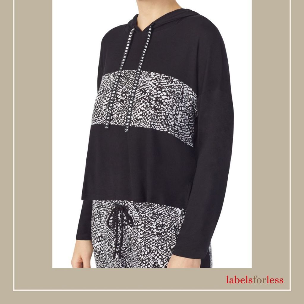 DKNY Logo Drawstring Hoodie