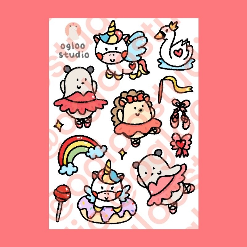 

STICKER AESTHETIC / STIKER ESTETIK / STICKER TUMBLR / STIKER LUCU (Ballerina) - A47