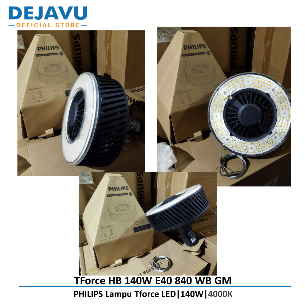 Lampu PHILIPS TrueForce LED TForce HB 140W E40 840 WB GM - Opsi WB/NB