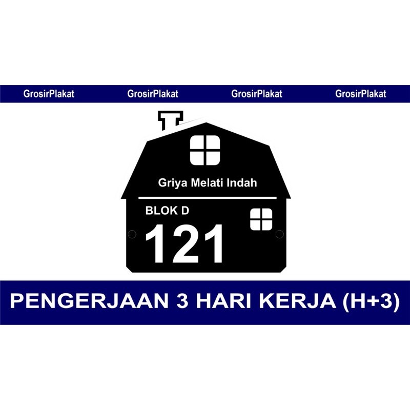 

Nomer Rumah Elegan / Cetak nomer rumah